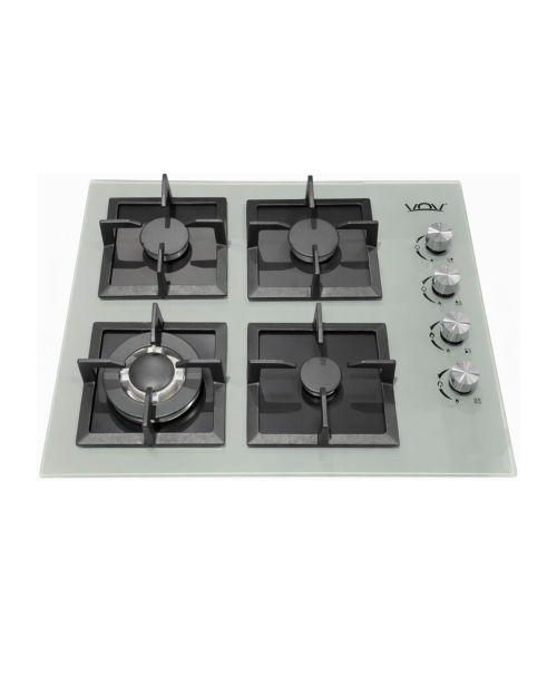 VOV 60cm 4 arzătoare VGH60-4012GLGY Plită pe gaz WOK sticlă securizată, import Slovacia 🇸🇰
