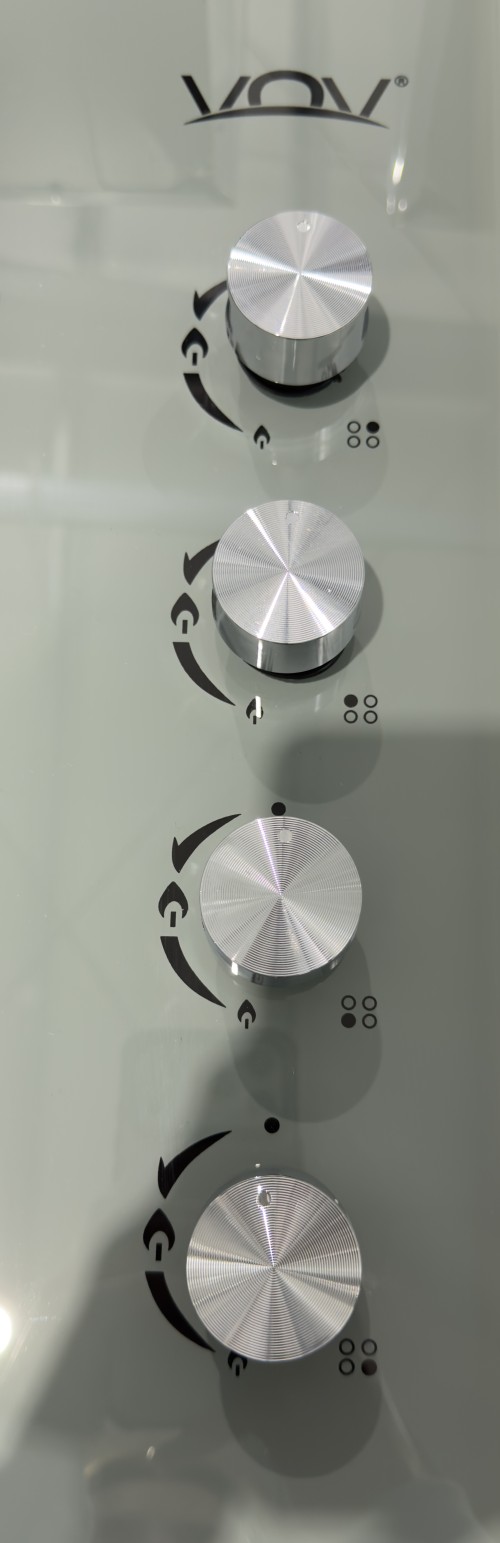 VOV 60cm 4 arzătoare VGH60-4012GLGY Plită pe gaz WOK sticlă securizată, import Slovacia 🇸🇰