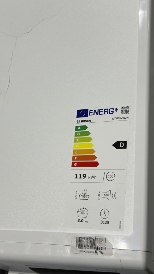 Bosch WTH85VWJN Uscător rufe cu pompă de căldură, Serie 4, 8 kg, import Germania 🇩🇪