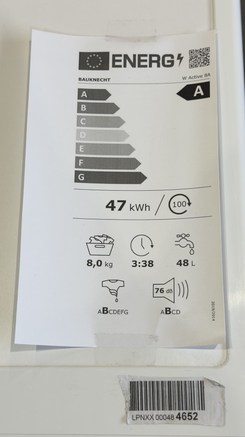 BAUKNECHT 8 kg W Active 8A Mașină de spălat rufe Clasa A Inverter import Germania 🇩🇪