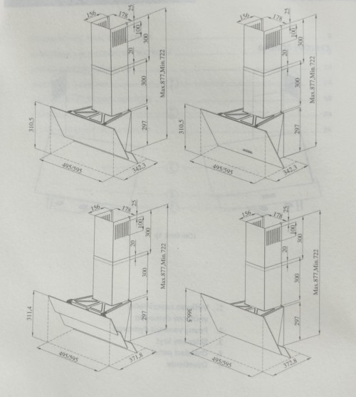 Set complet bucătărie VOV – Cuptor + Plită inducție + Hotă + Microunde, design negru modern, import Slovacia 🇸🇰