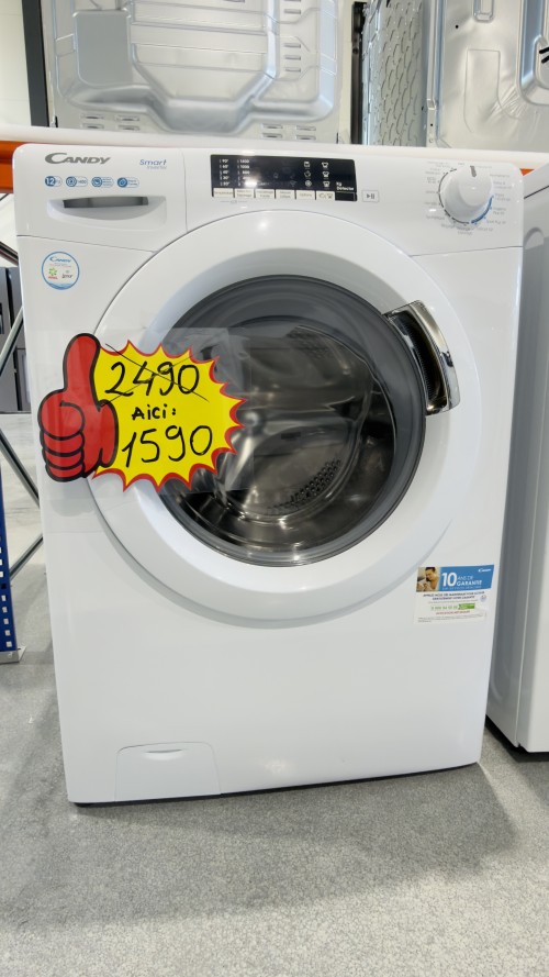 Candy 12 kg, CS1412TME/1-47 Mașină de spălat rufe 1400 rpm Clasa B import Germania 🇩🇪