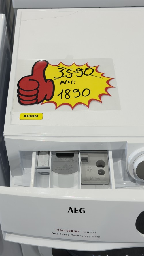 AEG L7WBA60680 8 kg / 5 kg Mașină de spălat rufe cu uscător 1600 rpm DualSense import Germania 🇩🇪