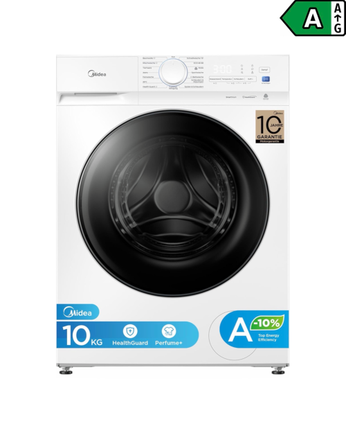 Midea 10 kg, MFV3EW100BA10 – Mașină de spălat rufe Clasa A, Steam, HealthGuard, SmartWash