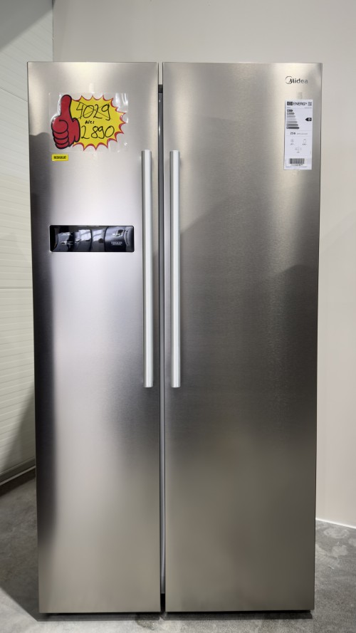 Midea 532 L, MERS530FGD02, Side by Side, Clasa D, Ice Bar, LED – import Germania 🇩🇪