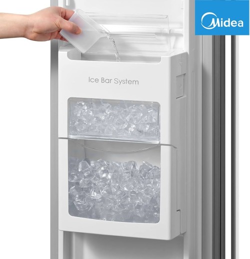Midea 532 L, MERS530FGD02, Side by Side, Clasa D, Ice Bar, LED – import Germania 🇩🇪