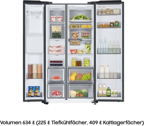 Samsung 634 L, RS6GCG885DB1, Side by Side, Clasa D, Ice & Water Dispenser – import Germania 🇩🇪