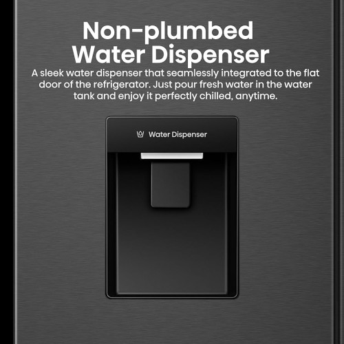 Hisense 470 L, RQ5P470SMFE, French doors Multi Door, Clasa E, Dispenser apă – import Germania 🇩🇪