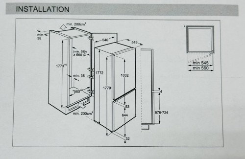 Electrolux 267 L, LNS5LE18S5, încorporabil, Low Frost, congelator cu 4 sertare Clasa E – import Germania 🇩🇪