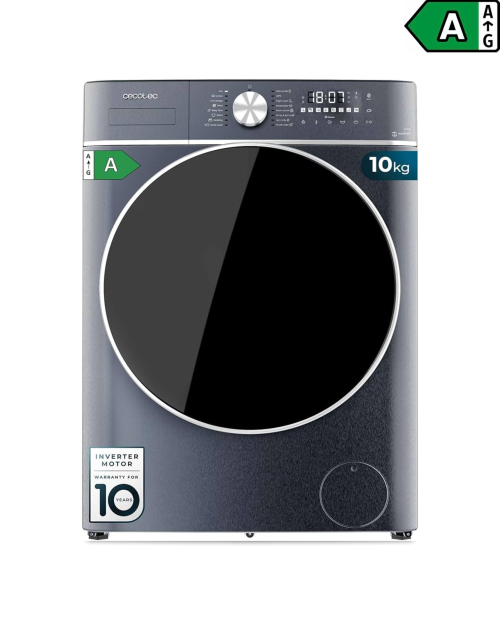 Cecotec 10 kg, 02799, mașină de spălat rufe 1400 rpm, Clasa A, Inverter – import Germania 🇩🇪