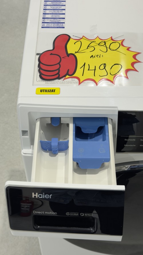 Haier 8 kg, HW80-B14979TU1, mașină de spălat rufe 1400 rpm, Clasa A, Direct Motion – import Germania 🇩🇪