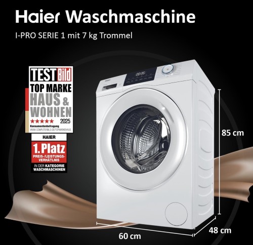 Haier 7 kg, HW70-BP14929BU1, mașină de spălat rufe 1400 rpm, Clasa A, Direct Motion – import Germania 🇩🇪