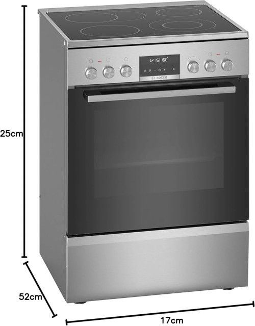 Bosch 60 cm, HKS79U250, aragaz electric cu plită vitroceramică, Clasa A – import Germania 🇩🇪