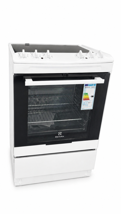 Electrolux 55cm, EKC4011AOW, aragaz electric cu plită vitroceramică, cuptor de 77 L, Clasa A – import Germania 🇩🇪