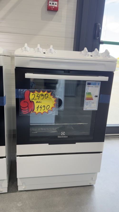 Electrolux 55cm, EKC4011AOW, aragaz electric cu plită vitroceramică, cuptor de 77 L, Clasa A – import Germania 🇩🇪