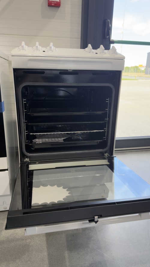 Electrolux 55cm, EKC4011AOW, aragaz electric cu plită vitroceramică, cuptor de 77 L, Clasa A – import Germania 🇩🇪