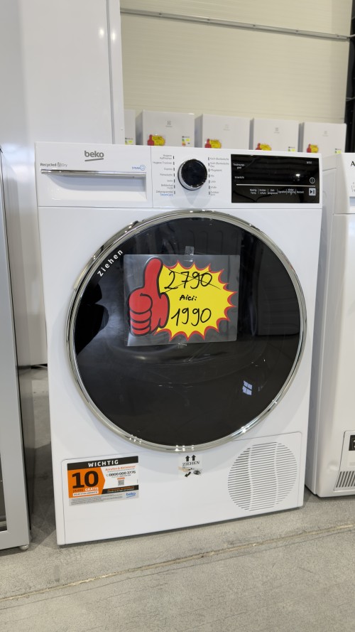 Beko 8 kg, B3T42240S uscător rufe cu pompă de căldură SteamCure RecycledDry import Germania 🇩🇪