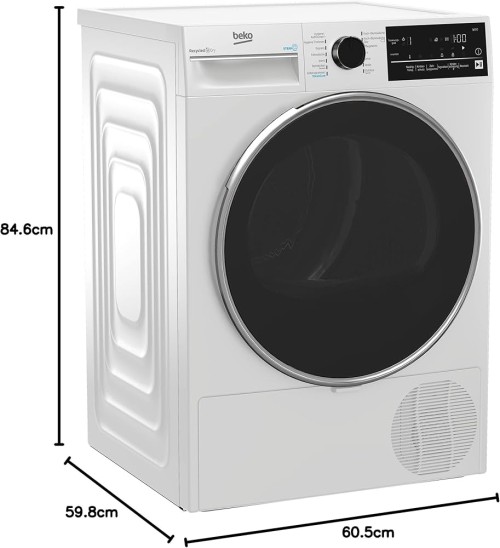 Beko 8 kg, B3T42240S uscător rufe cu pompă de căldură SteamCure RecycledDry import Germania 🇩🇪