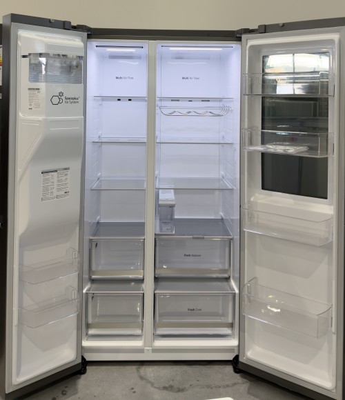 LG 635L, GSGV81PYLL combină frigorifică side by side InstaView WiFi dozator apă/gheață import Germania 🇩🇪