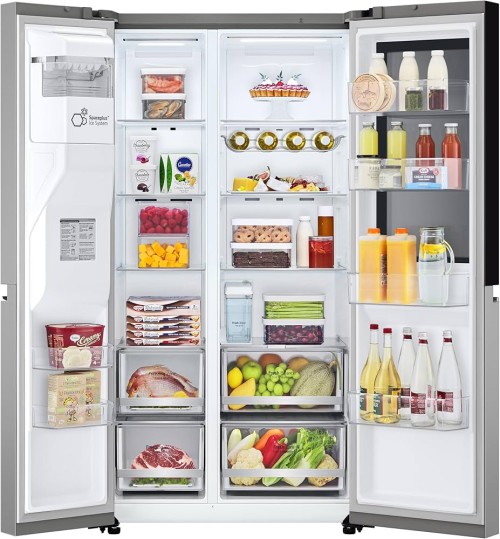 LG 635L, GSGV81PYLL combină frigorifică side by side InstaView WiFi dozator apă/gheață import Germania 🇩🇪