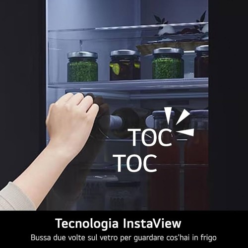 LG 635L, GSGV81PYLL combină frigorifică side by side InstaView WiFi dozator apă/gheață import Germania 🇩🇪