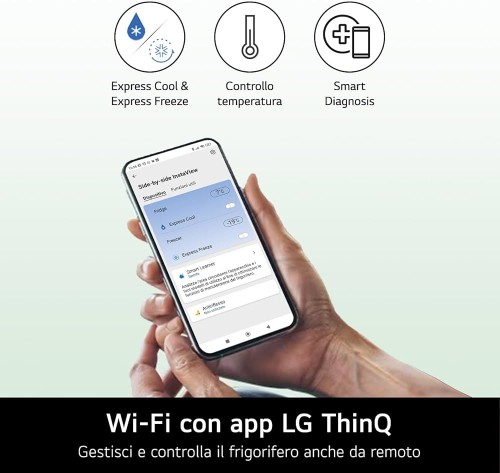 LG 635L, GSGV81PYLL combină frigorifică side by side InstaView WiFi dozator apă/gheață import Germania 🇩🇪