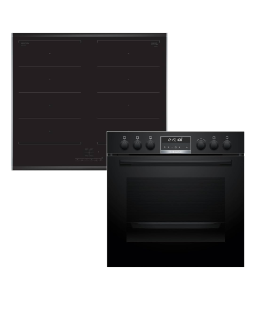 Bosch 60 cm HEG578BB4 set cuptor cu + plită inducție 60 cm set incorporabil import Germania 🇩🇪