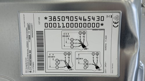 Bosch 60 cm HEG578BB4 set cuptor cu + plită inducție 60 cm set incorporabil import Germania 🇩🇪