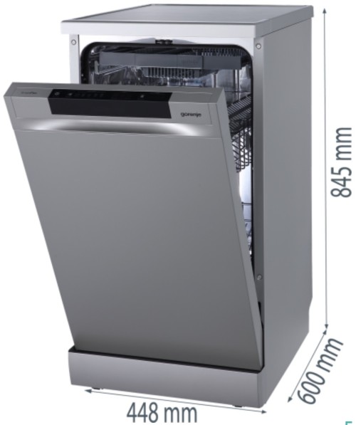 GORENJE 11 seturi, GS541D10X Mașină de spălat vase Clasa D Slim 45 cm import Germania 🇩🇪