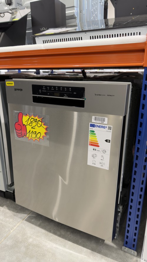GORENJE 14 seturi, GU642D90X Mașină de spălat vase Clasa D TotalDry inox import Germania 🇩🇪