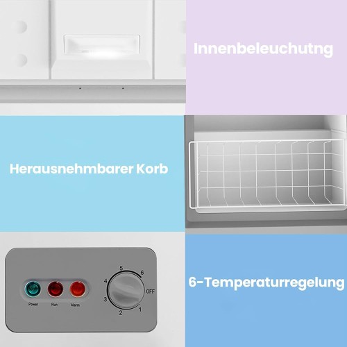 COMFEE 200L, RCC201WH6(E) – Ladă frigorifică Clasa A, inverter, import Germania 🇩🇪
