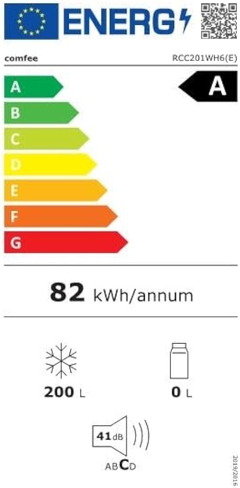 COMFEE 200L, RCC201WH6(E) – Ladă frigorifică Clasa A, inverter, import Germania 🇩🇪
