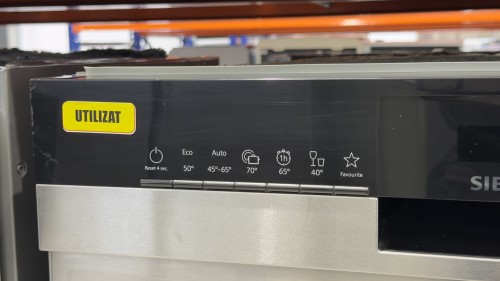 Siemens 12 seturi, SE43HS41TE – Mașină de spălat vase incorporabilă Clasa E, iQ300, import Germania 🇩🇪