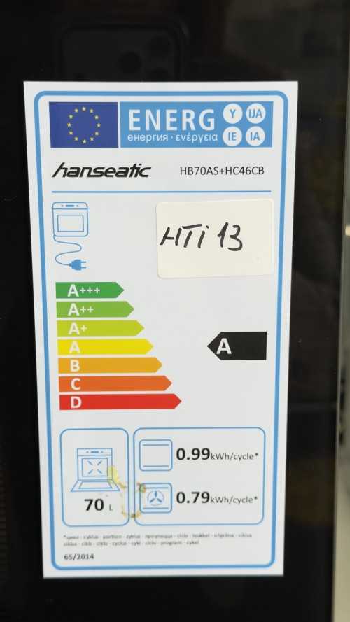 Set cuptor + plită vitroceramică Hanseatic HB70AS+HC46CB – 70L, 60cm Clasa A, display digital, import Germania 🇩🇪