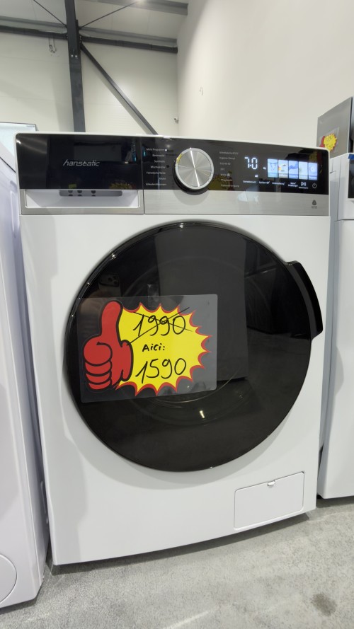 Hanseatic 7 kg, HWMM5714A3 – Mașină de spălat rufe Clasa A, Steam Hygiene, Slim 48 cm, import Germania 🇩🇪