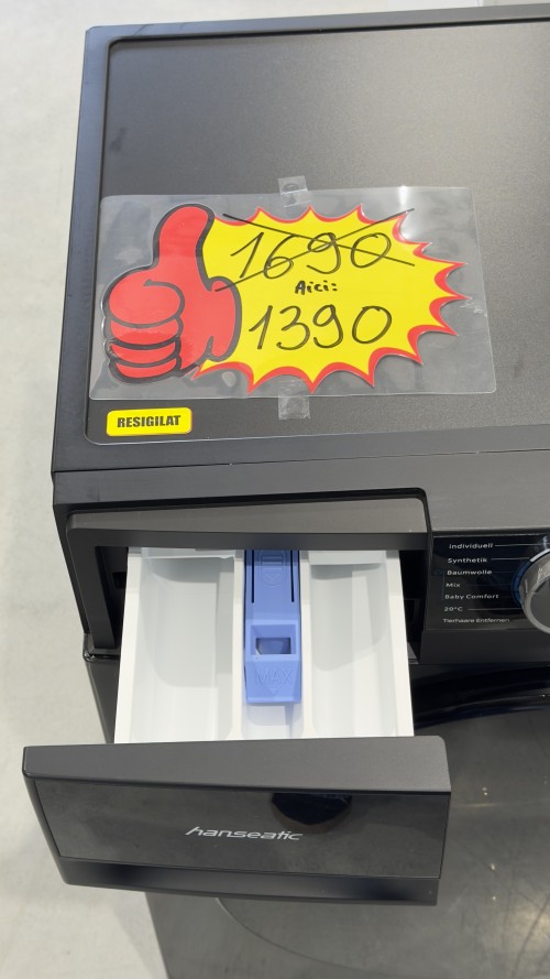 Hanseatic 7 kg, HWMA714ABI – Mașină de spălat Clasa A, Steam, 1400 RPM, import Germania 🇩🇪