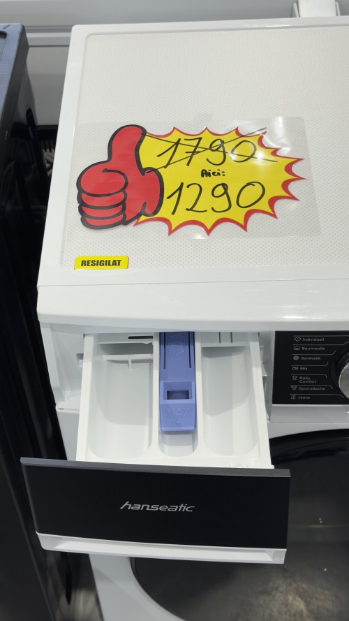 Hanseatic 7 kg, HWMM1714A2 – Mașină de spălat Clasa A, 1400 RPM, Slim 48 cm, import Germania 🇩🇪