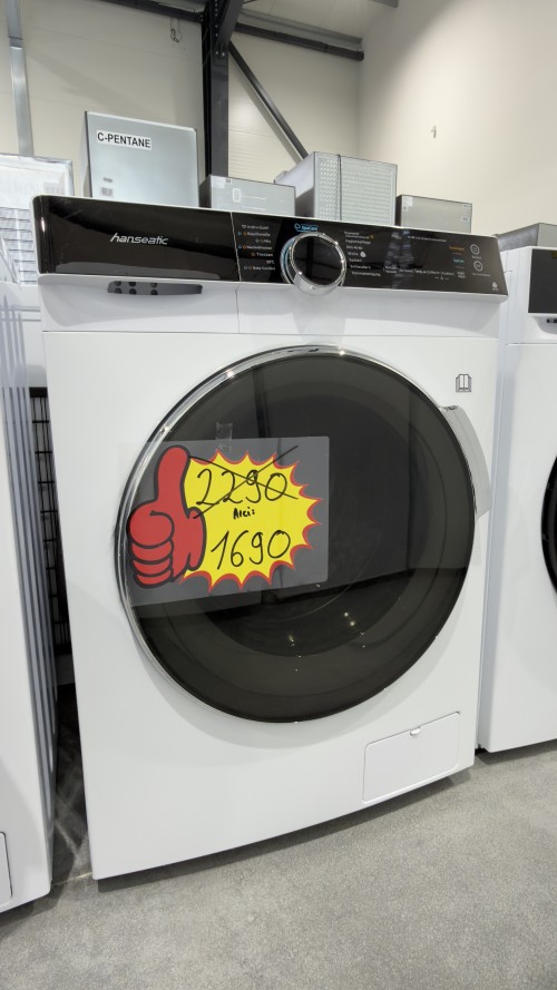 Hanseatic 8 kg / 6 kg, HWDK86AD – Mașină de spălat cu uscător Clasa A/D, 1400 RPM, Slim 48 cm, import Germania 🇩🇪