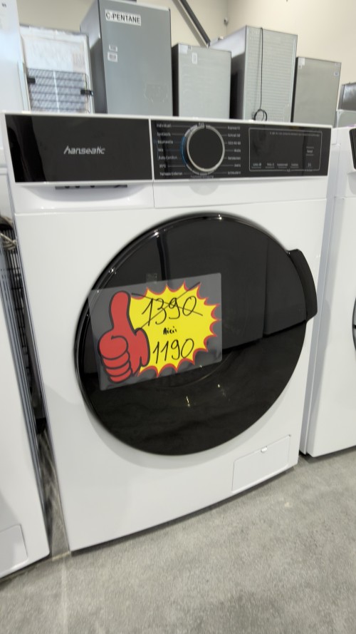 Hanseatic 7 kg, HWMA714B – Mașină de spălat rufe 1400 rpm, Steam, Slim 48 cm, import Germania 🇩🇪