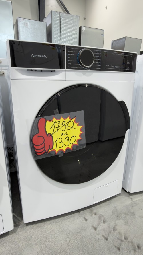 Hanseatic 7 kg, HWMA714A – Mașină de spălat rufe 1400 rpm, Steam, Clasa A, Slim 48 cm, import Germania 🇩🇪
