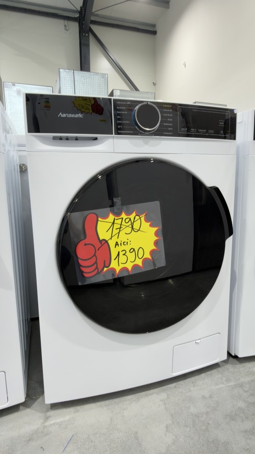 Hanseatic 7 kg, HWMA714A – Mașină de spălat rufe 1400 rpm, Steam, Clasa A, Slim 48 cm, import Germania 🇩🇪