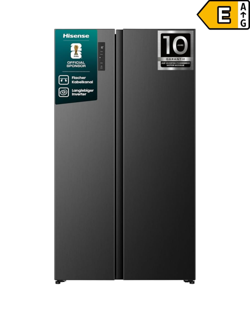 Hisense 544L, RS3P558NEFE – Combină frigorifică Side by Side Total No Frost, Inverter, Multi Air Flow, Black, import Germania 🇩🇪