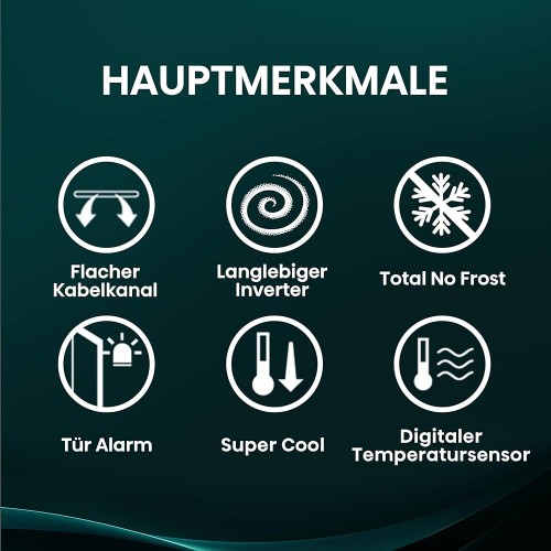 Hisense 544L, RS3P558NEFE – Combină frigorifică Side by Side Total No Frost, Inverter, Multi Air Flow, Black, import Germania 🇩🇪