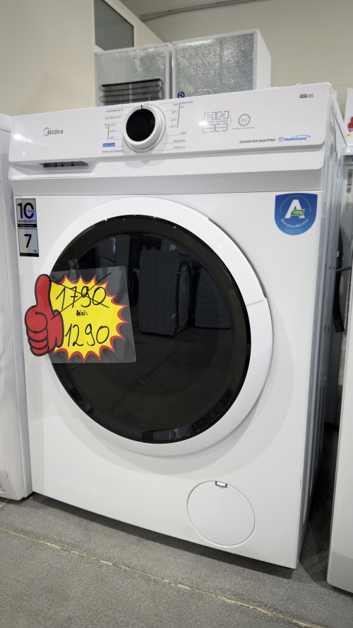 Midea 7 kg, MF10EW70BA10 Mașină de spălat rufe Clasa A Inverter import Germania 🇩🇪