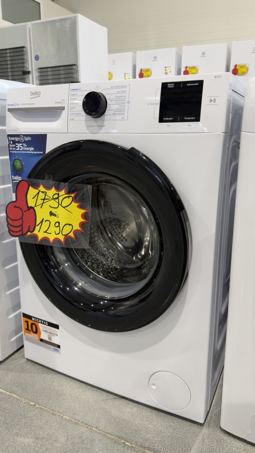 Beko 8 kg, BM3WFU3841X – Mașină de spălat rufe 1400 rpm, Clasa A, SteamCure, import Germania 🇩🇪