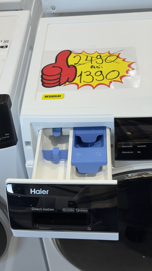 Haier 8 kg, HW80-B14979TU1, mașină de spălat rufe 1400 rpm, Clasa A, Direct Motion – import Germania 🇩🇪