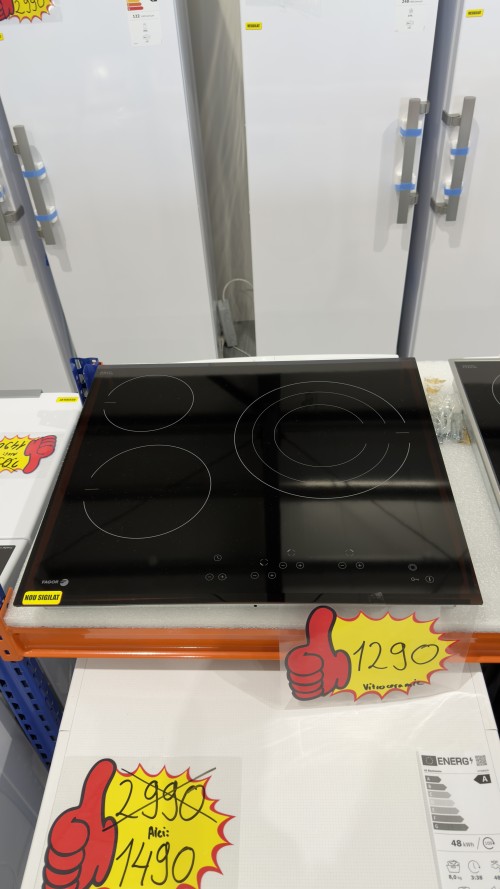 Fagor 60 cm,3VFT-630AS – Plită vitroceramică 3 zone gătire, 5.7 kW, Schott Ceran, import Germania 🇩🇪