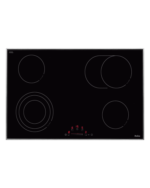 Amica 77 cm, KMC 743 600 E – Plită vitroceramică zonă triplă + zonă ovală, Schott Ceran, import Germania 🇩🇪