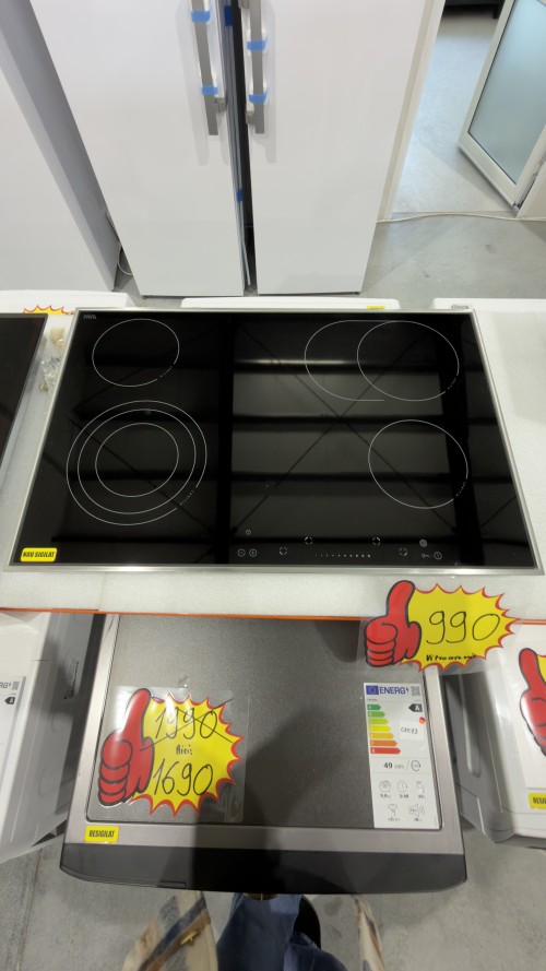 Amica 77 cm, KMC 743 600 E – Plită vitroceramică zonă triplă + zonă ovală, Schott Ceran, import Germania 🇩🇪