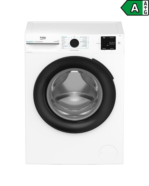 Beko 8 kg, BM3WFU3841X – Mașină de spălat rufe 1400 rpm, Clasa A, SteamCure, import Germania 🇩🇪